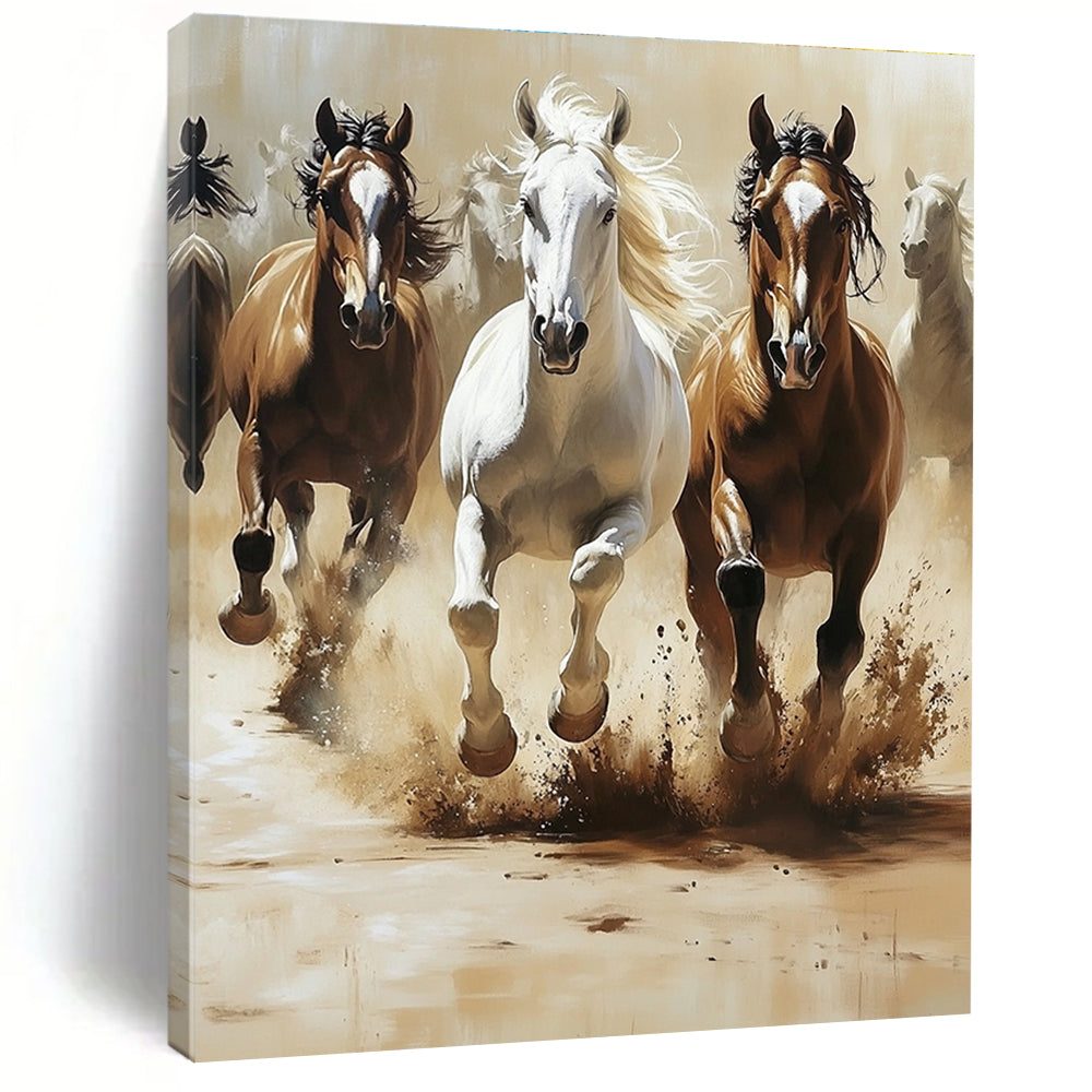 Galloping Horses Painting of Dynamic Power GAB0147