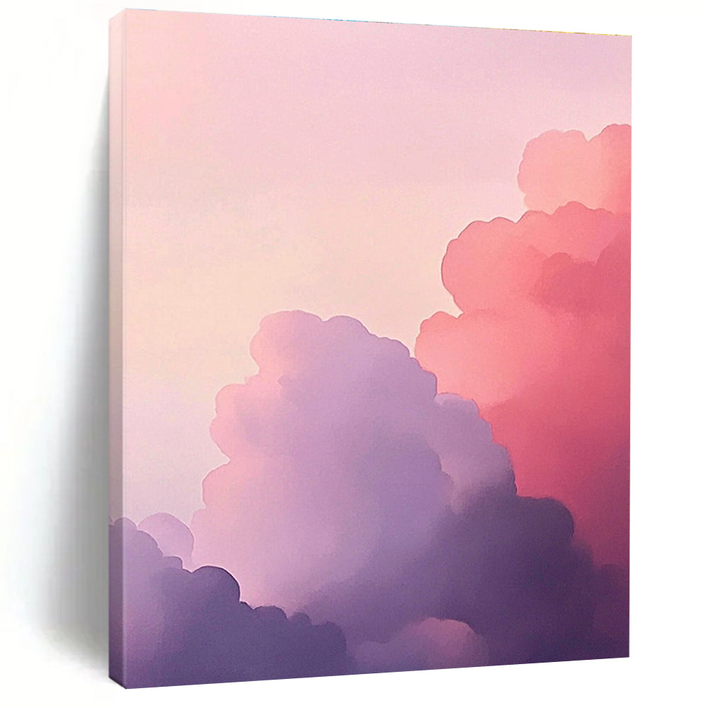 Pastel Clouds Dreamy Abstract Painting GAB0319