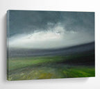 Blurry Landscape Abstract Painting for Calm Interiors YHT005