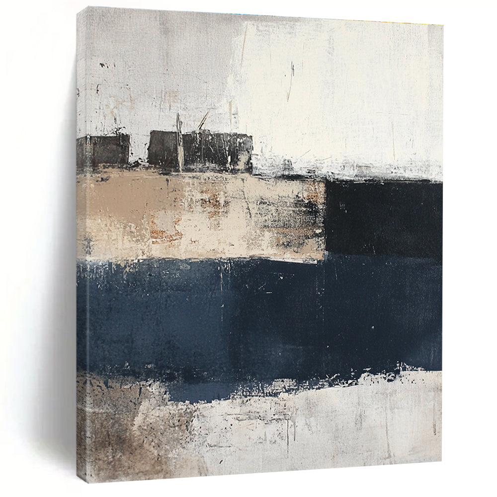 Neutral Tone Abstract - Minimalist Textured Abstract Painting GAB0653