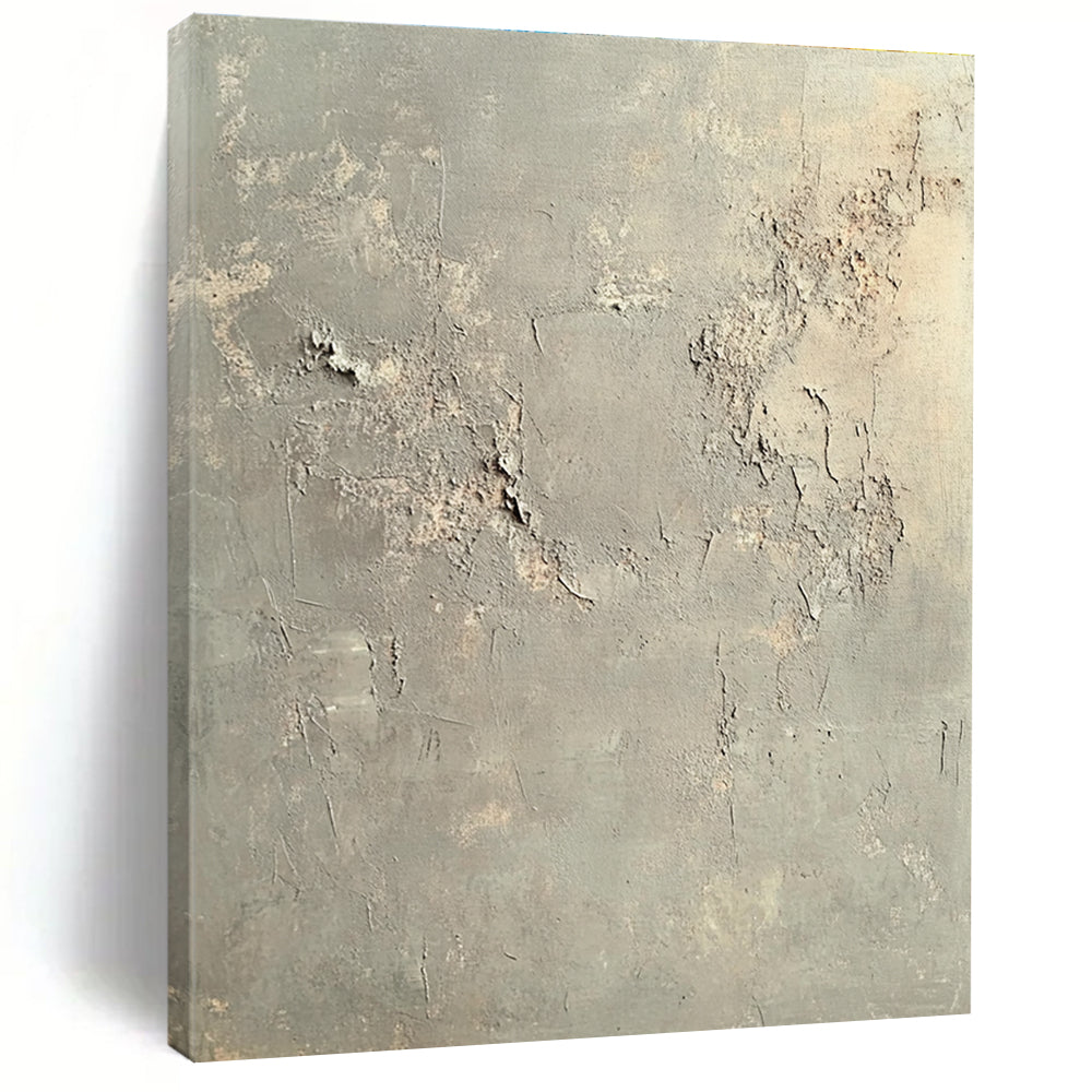 Gray Textured Background Abstract Painting with Industrial Charm WINK037