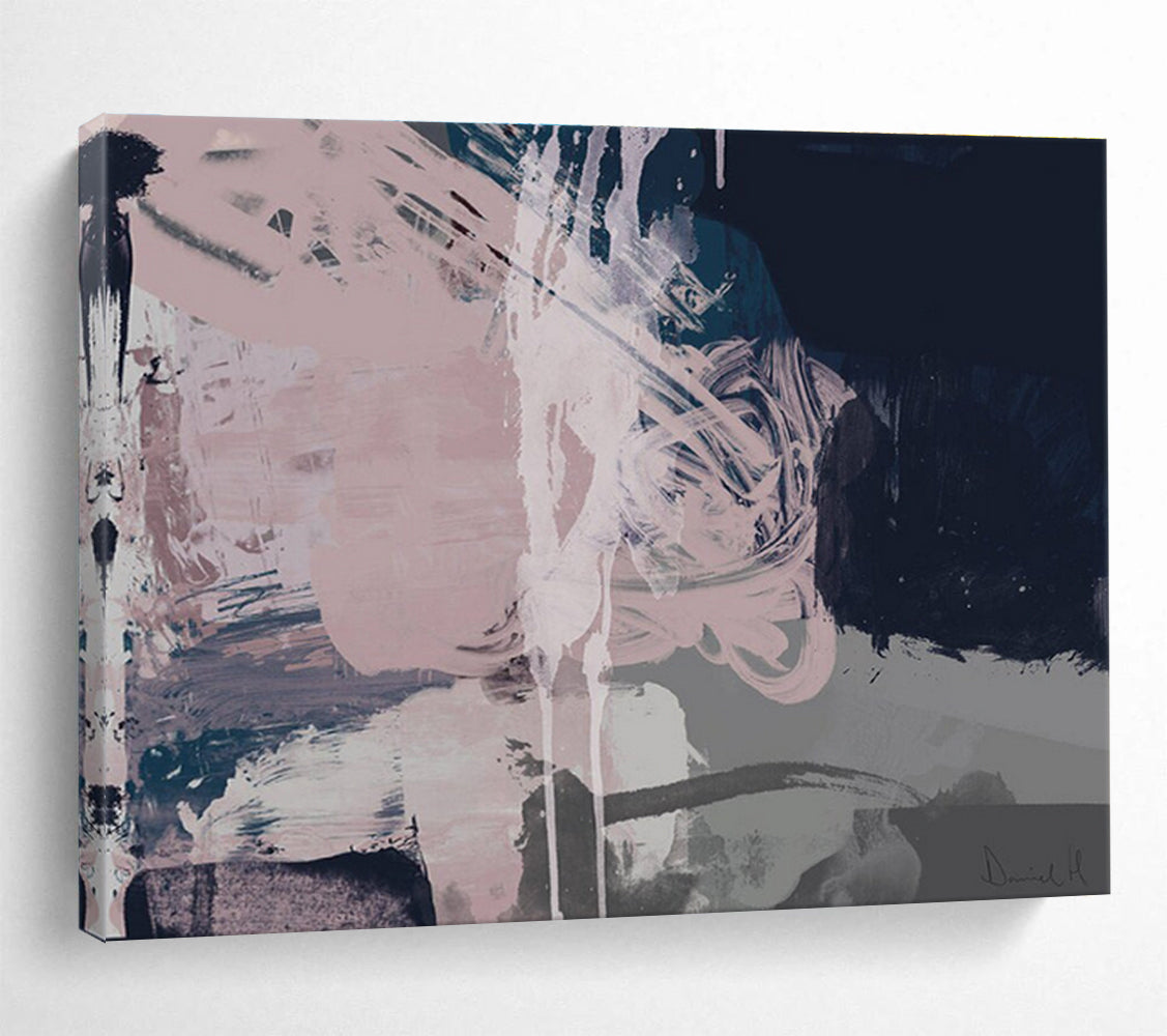 Soft Color Abstract Painting for Serene Bedrooms YHT142