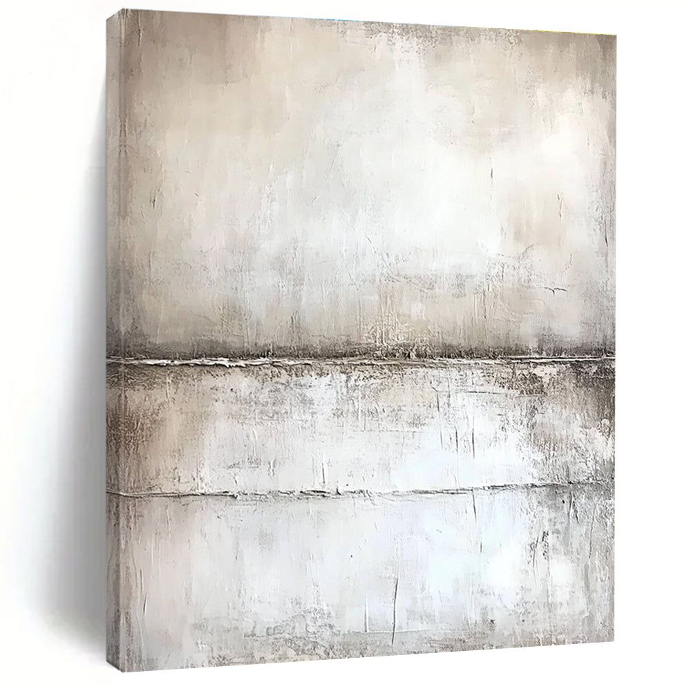 Gray Textured Abstract - Minimalist Landscape Art GAB0560