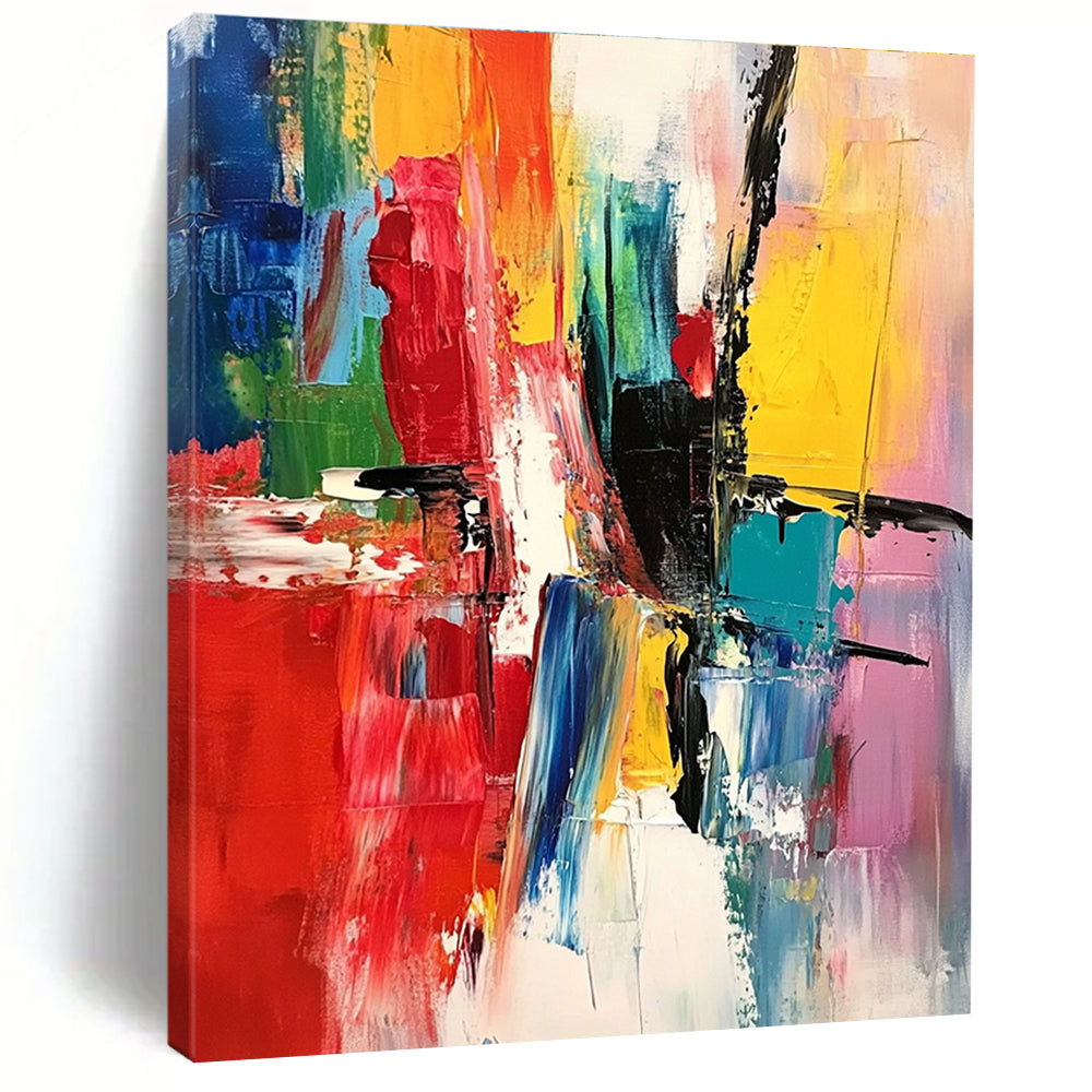 Color Explosion Abstract Painting for Creative Workspaces GAB1139
