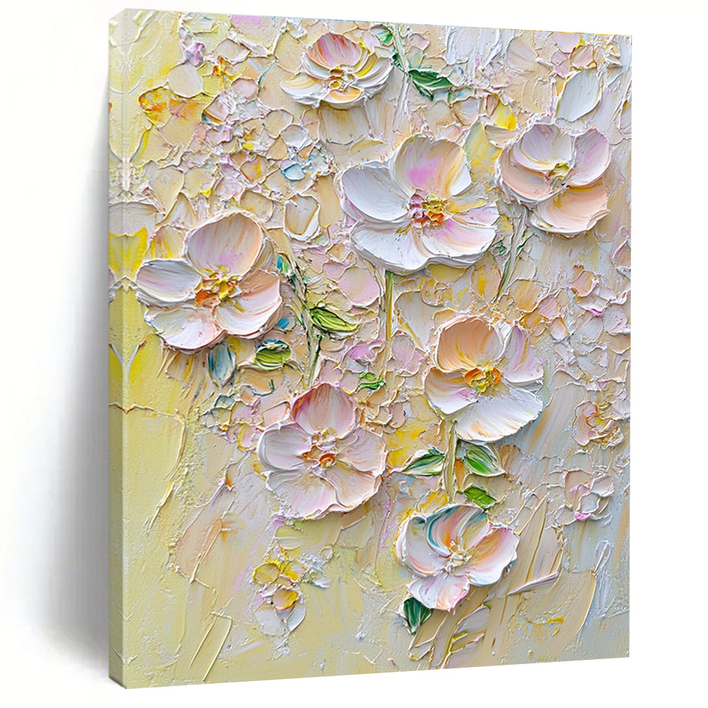 Impasto Flowers Abstract Painting with Vivid Colors GAB0005