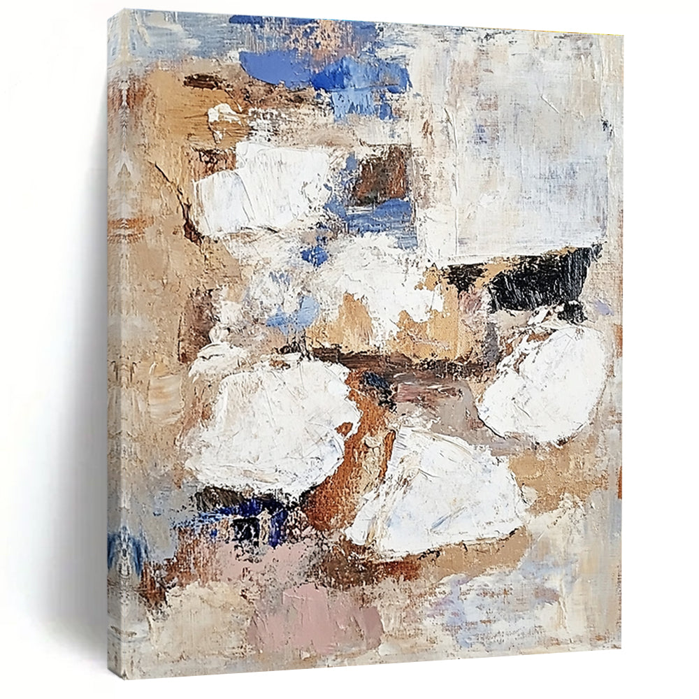 Earth Toned Abstract Painting with Organic Warmth WINK763