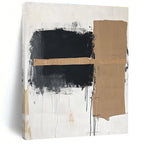 Mixed - Media Abstract Painting with Textural Contrast WINK821