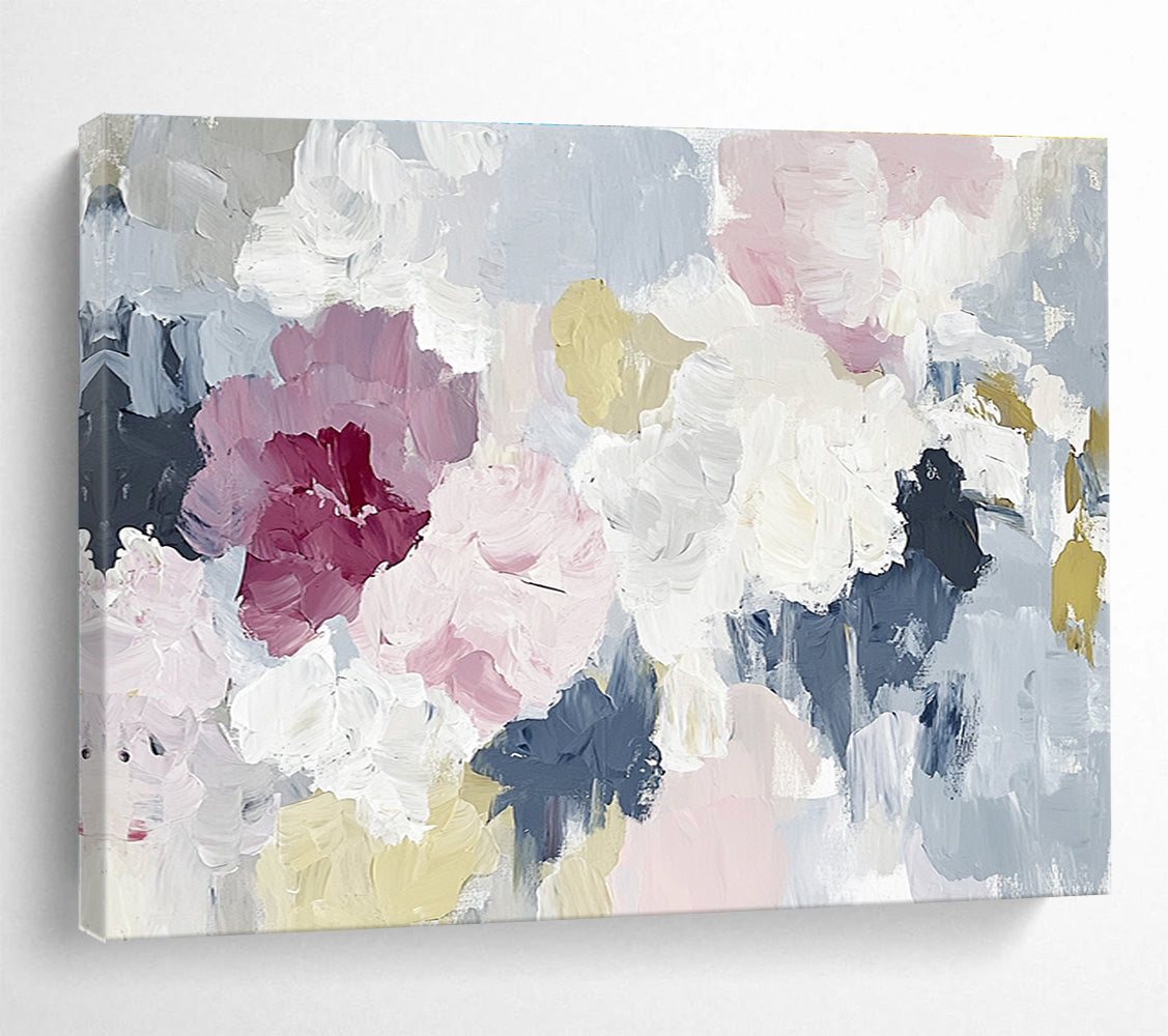 Soft - Colored Floral Abstract Painting ABS210