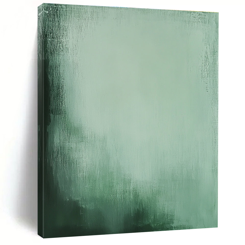 Green Gradient Calming Abstract Painting for Spa - like Spaces GAB1506
