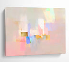 Pastel and Gold Geometric Abstract Painting ABS204