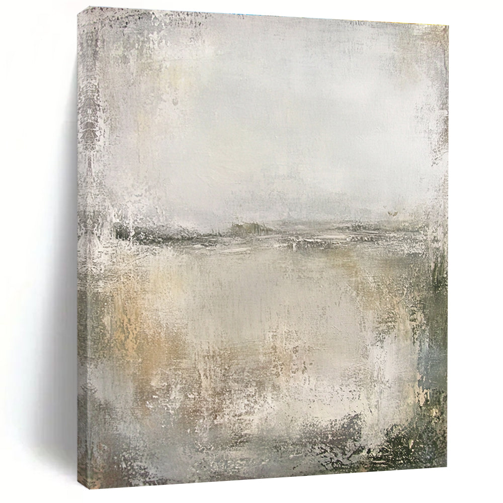 Misty Landscape Abstract - Ethereal Minimalist Abstract Painting GAB0655