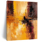Warm Tones Abstract Painting with Fiery Energy WINK765