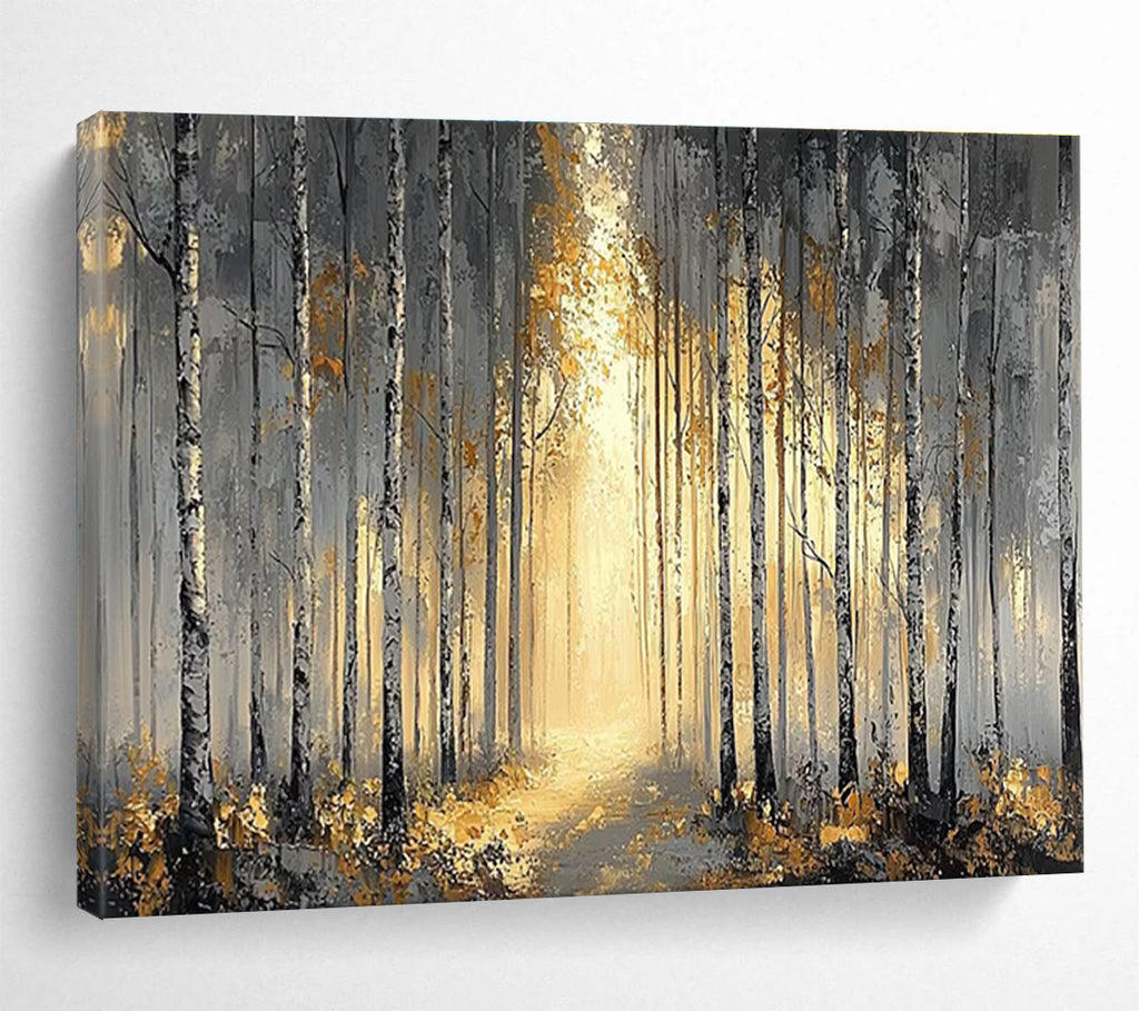 Misty Forest Abstract Painting for Nature - Themed Spas YHT159