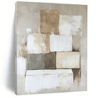 Neutral Tones Abstract Painting for Scandinavian - Style Homes GAB0904