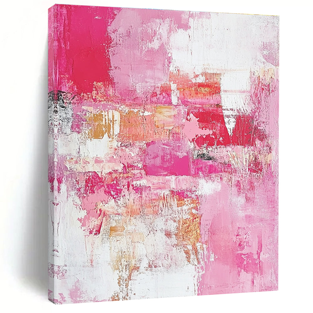 Pink Abstract Painting with Vibrant Softness WINK727