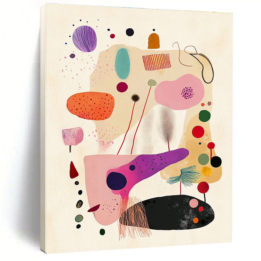 Playful Shape Abstraction - Minimalist Whimsical Art GAB0397