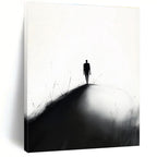 Silhouette on a Path Thought - Provoking Abstract Painting GAB1393