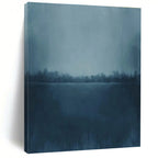 Blue Cityscape Abstract Painting for Urban - Inspired Lofts HENG498