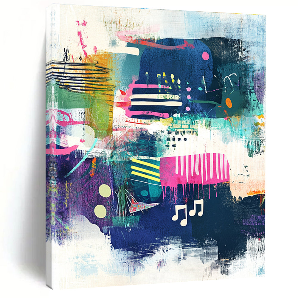 Music - Themed Abstract Painting for Creative Music Studios GAB1043