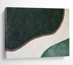 Organic Green - Brown Nature - Inspired Abstract Painting ABS123