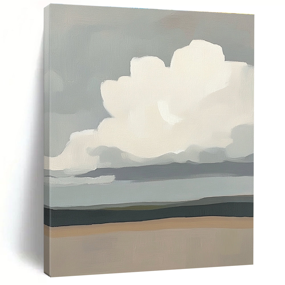 Minimalist Cloud Landscape Calm Abstract Painting for Modern Interiors GAB1435