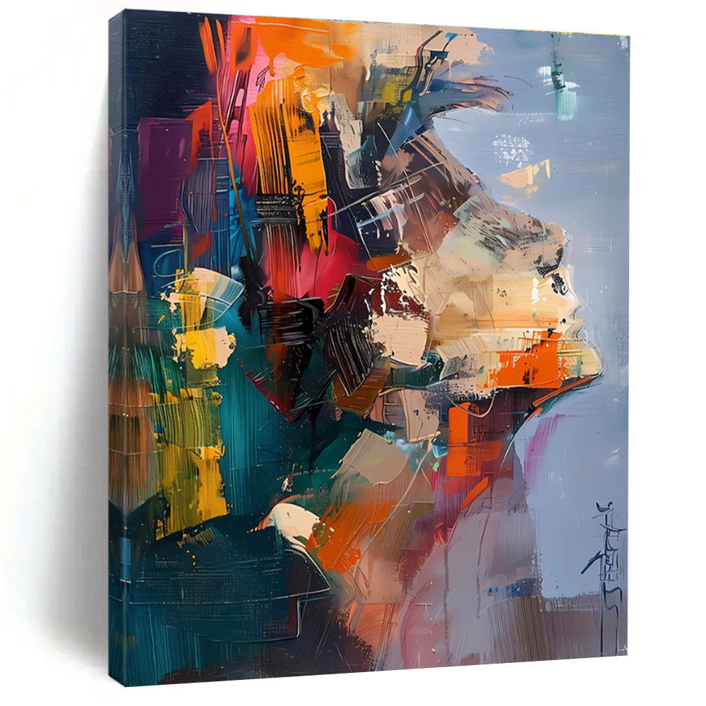 Dynamic Abstract Portrait of a Face Painting for Artistic Spaces HENG285