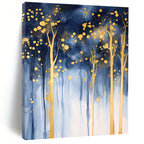 Golden Forest Abstract - Enchanted Landscape Abstract Painting GAB0499