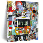 Collage - Style Bus Abstract Painting for Urban Art Museums GAB1238