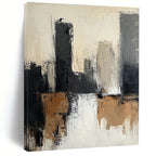 Cityscape Abstract Painting with Urban Mystery WINK489