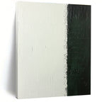 Black and White Textured Abstract Painting with Bold Contrast WINK308