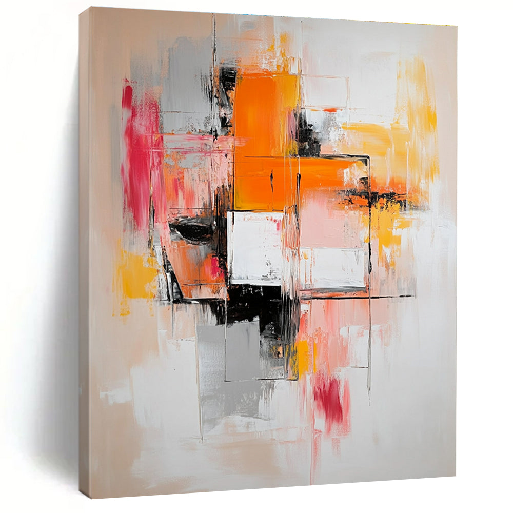 Colorful Geometric Abstract Painting for Modern Creative Workspaces GAB0913