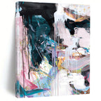 Colorful Dripping Abstract Painting for Creative Art Studios HENG191