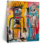 Abstract Figure Duo Painting for Alternative Art Spaces HENG099
