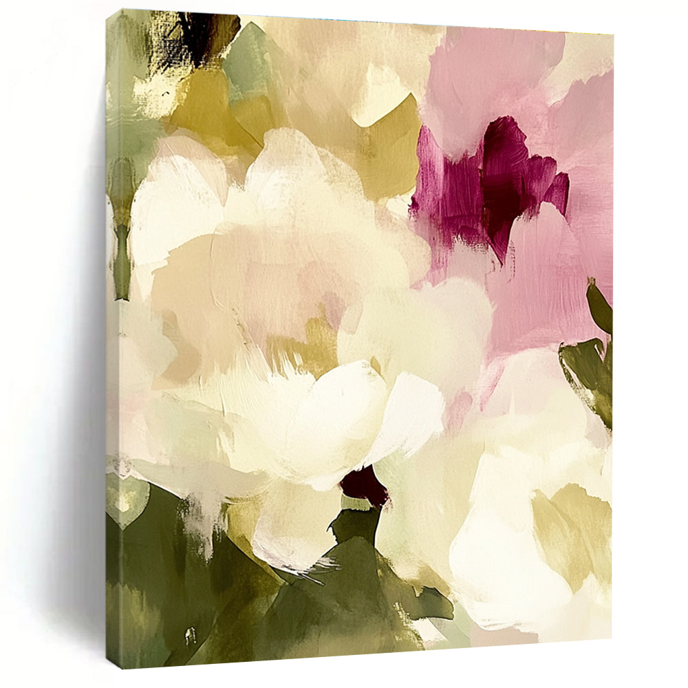 Blended Floral Abstract - Dreamy Color - Block Floral Art GAB0494