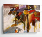 Colorful Abstract Figures Painting for Art - Loving Community Centers YHT365