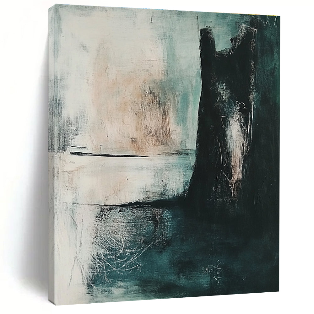 Cool Toned Abstract Painting with Calming Aura WINK579