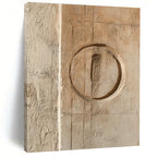 Textured Circle Abstract Painting for Industrial - Chic Art Galleries GAB1307