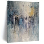 Textured Gray and Gold Abstract Painting for Sophisticated Offices GAB1084