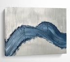 Blue Wave on Gray  Bold Simplicity ABS044