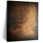 Dark Brown Textured Abstract Painting with Earthy Depth WINK136