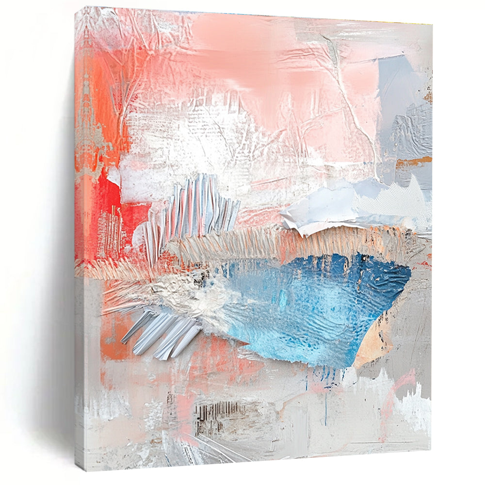 Collage of Textures 3 Abstract Painting with Raw Creativity WINK196