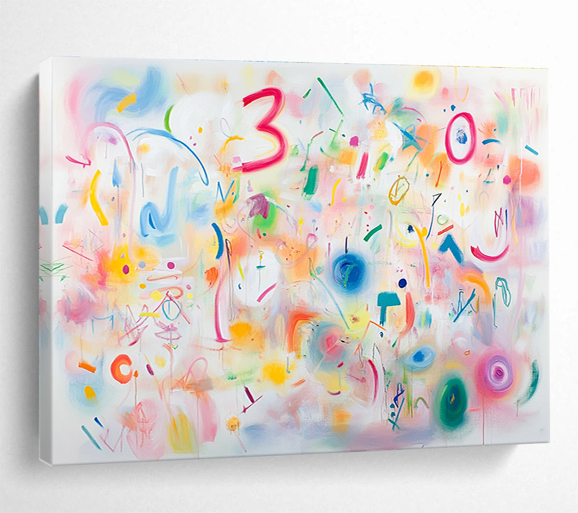 Playful Colorful Abstract Doodles  Whimsical Creativity ABS067