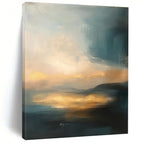 Soft Horizon - Tranquil Landscape Abstract Painting GAB0627
