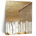 Golden Barn Abstract Painting for Autumn - Themed Restaurants GAB1308