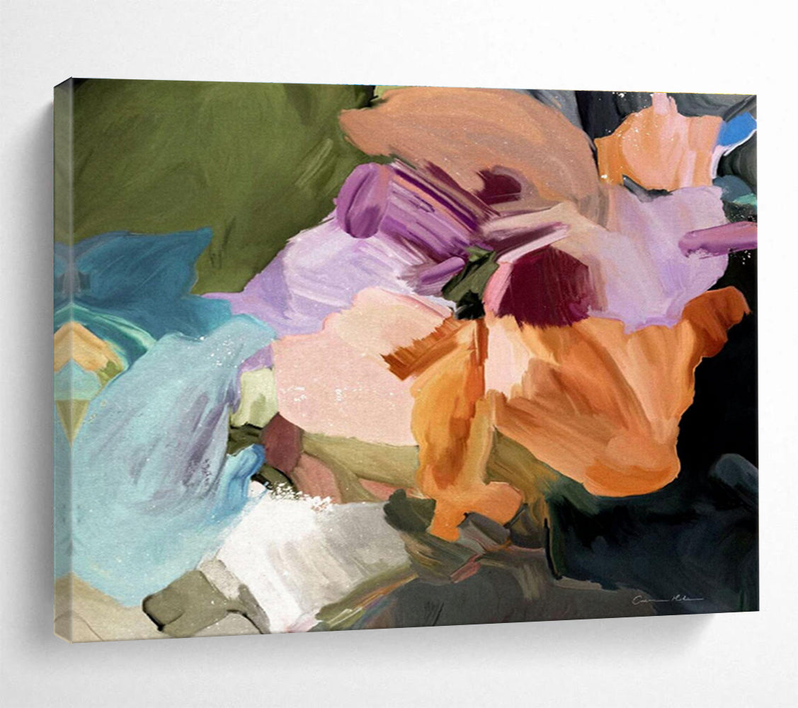 Colorful Flower Abstract Painting for Garden - Themed Tea Rooms YHT406