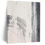 Gray - White Textured Abstract Detail Painting for Art - Centric Nooks HENG399