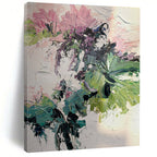 Textured Expressive Flower Bouquet Abstract Painting for Lively Interiors HENG271