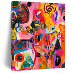 Colorful Abstract Mosaic - Vivid Expressionist Art GAB0380