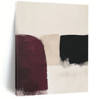 Repeating Deep Shapes Abstract Painting with Rhythmic Allure WINK176