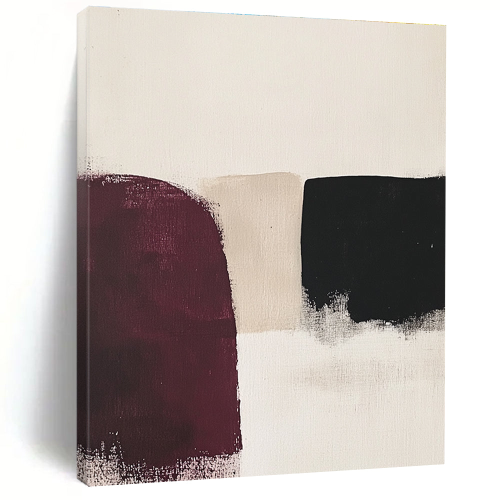 Repeating Deep Shapes Abstract Painting with Rhythmic Allure WINK176